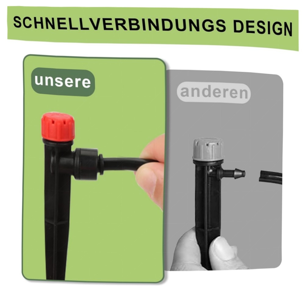 130FT Garten-Bewässerungssystem mit 46FT 1/2\