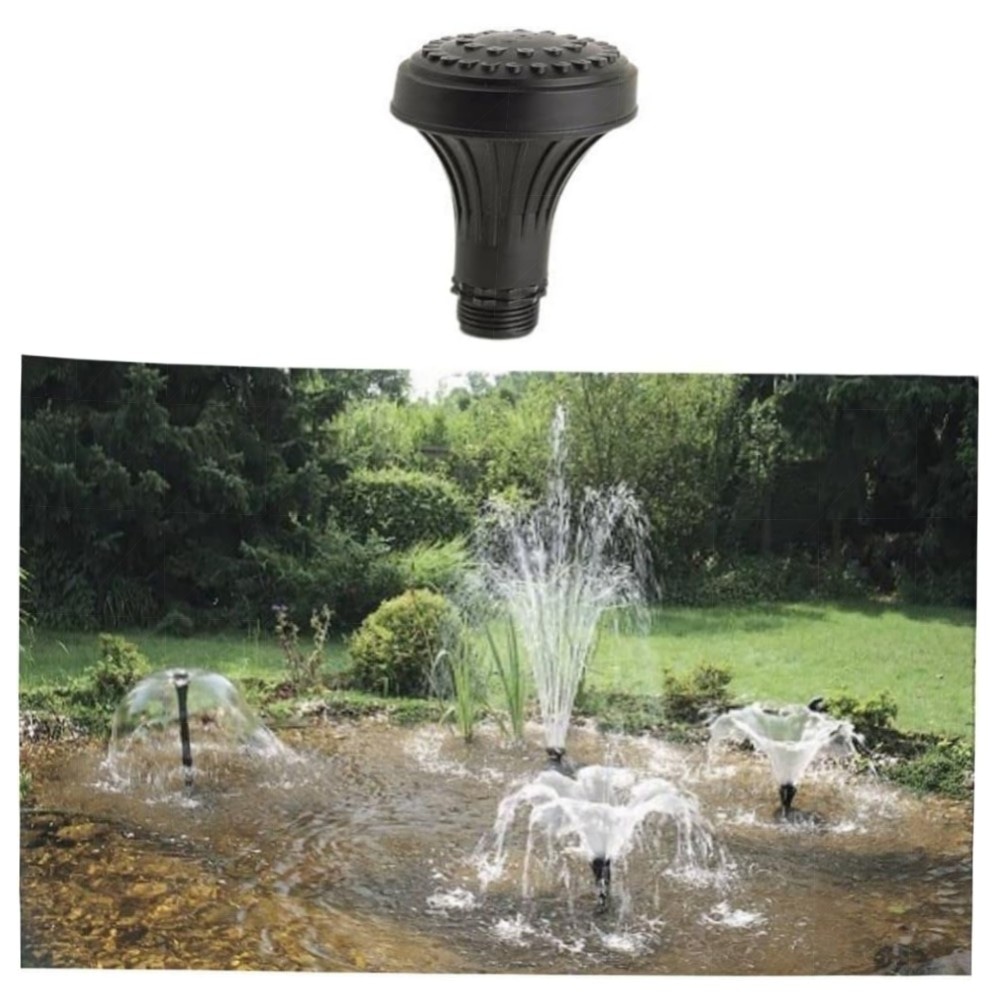 OASE Vulkan 37‑2,5K Fontänenaufsatz, 37‑strahlig (schwarz) – Mehrstrahldüse aus robustem Kunststoff, 1\