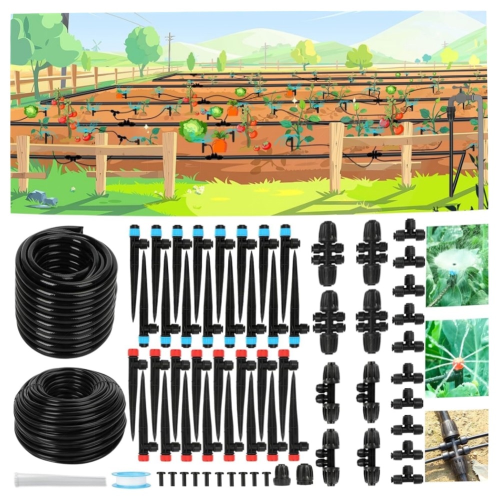 130FT Garten-Bewässerungssystem mit 46FT 1/2\