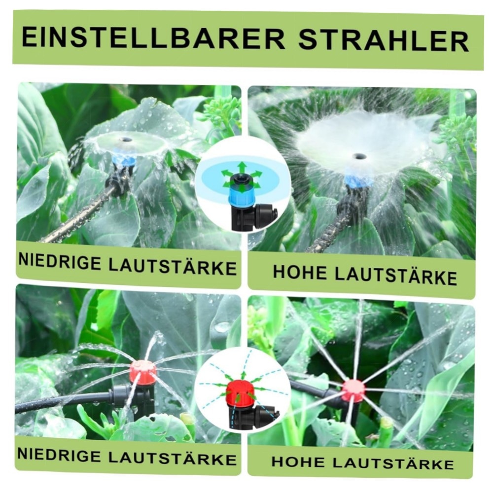 130FT Garten-Bewässerungssystem mit 46FT 1/2\